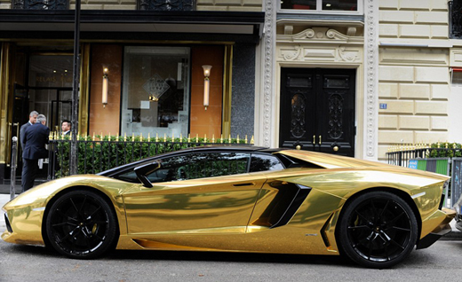 Gold car